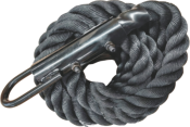BATTLE ROPE WITH METAL HANDLE